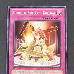 Yugioh TCG - Spiritual Fire Art - Kurenai - SDOK-EN036 - 1st Edition - NM - 2013 - Image 5
