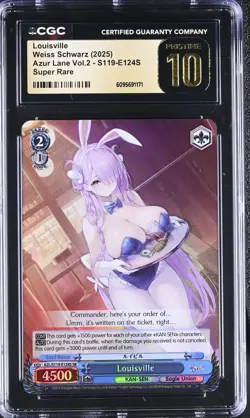 Weiss GRADED Louisville E124S Azur Lane 2 SR PRISTINE BLACK LABEL 10 CGC - Image 1