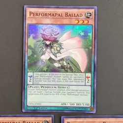 Yugioh TCG - 3x Performapal Ballad - DPDG-EN002 - Super Rare - 1st Ed - NM 2017 - Image 5