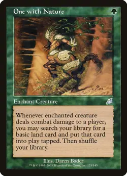 One with Nature Scourge NM Green Uncommon MAGIC THE GATHERING CARD ABUGames - Image 1