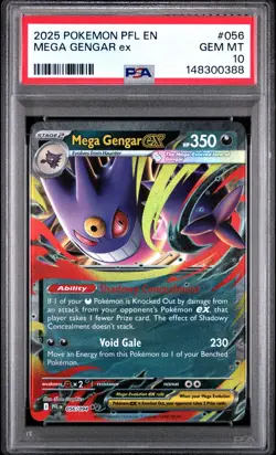 Mega Gengar EX - 056/094 - English Pokemon Card - PSA 10 Gem Mint - #L132 - Image 1