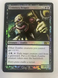1993-2011 Magic The Gathering (holo)” Cemetery Reaper “ Creature-Zombie Card. - Image 1