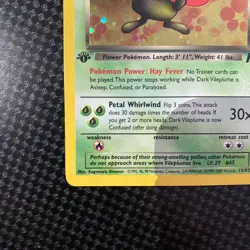 Pokemon TCG Dark Vileplume 13/82 1st Edition Holo Rare WOTC Card LP Condition - Image 4