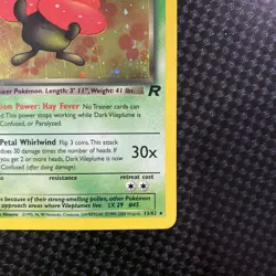 Pokemon TCG Dark Vileplume 13/82 1st Edition Holo Rare WOTC Card LP Condition - Image 5