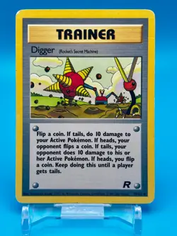 Digger Trainer Card - Team Rocket Unlimited #75/82 Pokemon Card TCG - Image 1