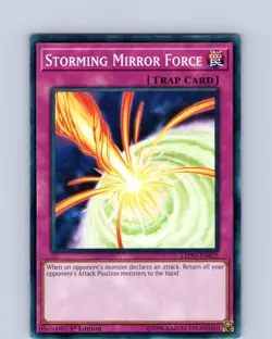 Yu-Gi-Oh TCG Storming Mirror Force LEDD-ENB22 1st Edition Regular Common Card NM - Image 1
