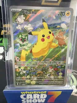 Pokemon TCG Pikachu 088 Sv: Scarlet & Violet Promo Cards Full Art Holo - Image 1