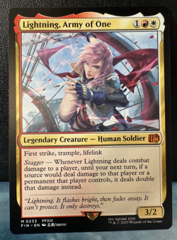 Magic The Gathering - Lightning, Army of One 233 FINAL FANTASY NM Non-Holo - Image 1