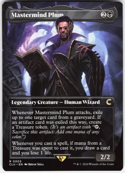 Mastermind Plum (Borderless) R Ravnica: Clue Edition 3 NM - Image 1