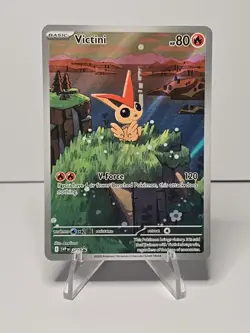 Pokemon Victini Full Art Promo Card SVP 208: Black Bolt/White Flare M/NM - Image 1