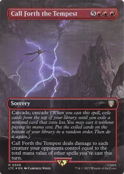 Call Forth the Tempest Borderless Commander: the Lord of the Rings: Foil - Image 1