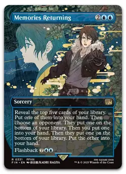 Memories Returning (Borderless) #331 (NM) Final Fantasy FIN Magic MTG - Image 1