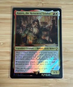 Banon, the Returners' Leader (Surge Foil) Commander: Final Fantasy Surge Foil NM - Image 1