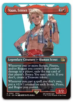 Vaan, Street Thief (Borderless) #390 (NM) Final Fantasy FIN Magic MTG - Image 1