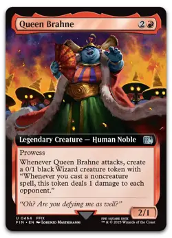 Queen Brahne (Extended Art) #464 (NM) Final Fantasy FIN Magic MTG - Image 1