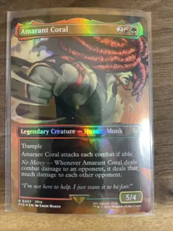 Amarant Coral (Borderless) Commander: Final Fantasy Foil #457 Rare - Image 1
