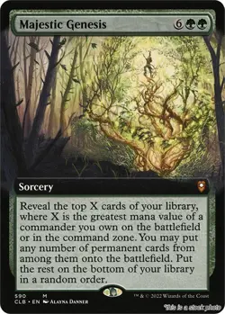 Majestic Genesis (Extended Art) [CLB - 590] - NM [] TCG MTG - Image 1