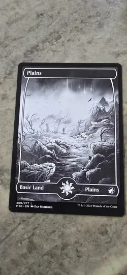 Plains (269) Innistrad: Midnight Hunt Regular Basic Full Art Land MTG NM - Image 1