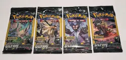 Sun & Moon Ultra Prism Mini Booster Pack Long Crimp (1 Pack - 3 Cards) Pokemon - Image 1