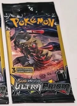 Sun & Moon Ultra Prism Mini Booster Pack Long Crimp (1 Pack - 3 Cards) Pokemon - Image 4