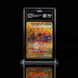 Pokemon Charizard 004/102 Holo Gold Hyper Rare TAG 8.5 English Obsidian Flames - Image 1