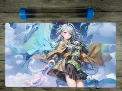 Ygomat Eria the Water Charmer, Gentle Trading Card Game Playmat Free Tube / Bag - Image 1