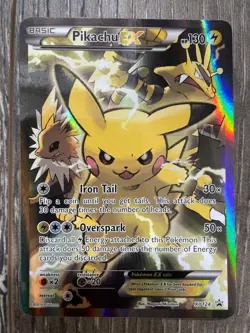 Pikachu EX XY124 Black Star Promo 2016 Holo Pokemon Card (Near Mint) - Image 2