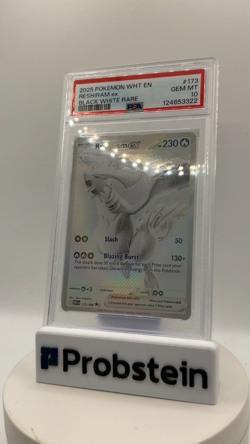 ​2025 Pokemon WHT EN Black White Rare #173 Reshiram Ex PSA 10 GEM MINT - Image 2
