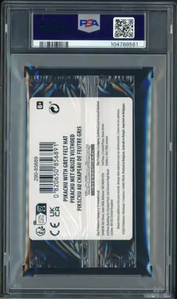 Pokemon Pikachu with Grey Felt hat Van Gogh 085 Graded Sealed Promo PSA 10 - Image 2