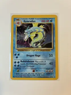 1999 Pokemon Base Set Gyarados 6/102 Holo Rare WOTC Vintage LP/NM - Image 1