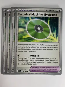 Pokemon TCG Paradox Rift 4x Playset Technical Machine Evolution 178/182 NM - Image 1