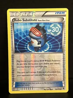 Pokemon TCG XY Phantom Forces Robo Substitute Reverse Holo 102/119 - Image 1