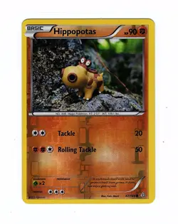 Hippopotas 87/160 XY - Primal Clash Reverse Holo - Pokemon Card - Image 1