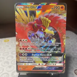 Ho-Oh GX SM57 Sun & Moon Mysterious Power Tin Black Star Promo Pokemon TCG - Image 1