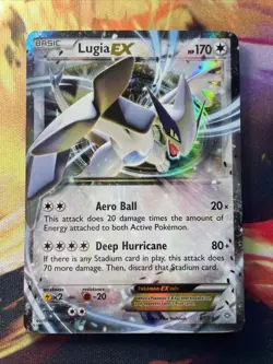 Lugia EX 68/98 LP-NM Ultra Rare XY Ancient Origins 2015 Pokemon TCG - Image 1