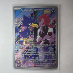 Pokemon Team Rocket's Murkrow 200/182 DRI Illustration Rare Full Art Holo 2025 - Image 1