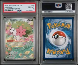 Pokemon TCG Shaymin 185/182 Sv10: Destined Rivals Illustration Rare Holo PSA 10 - Image 3