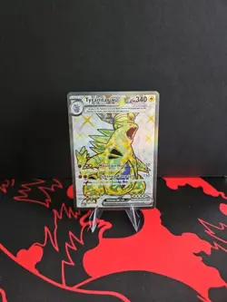 Tyranitar ex 211/197 Obsidian Flames Full Art Ultra Rare Holo Pokemon Card NM - Image 1