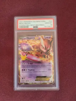 2021 Pokemon Celebrations Mewtwo EX Next Destinies #54 Gem Mint PSA 10 - Image 1