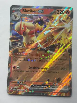 Pokemon TCG Blaziken EX Double Rare Holo 24/159 Journey Together NEAR MINT - Image 1