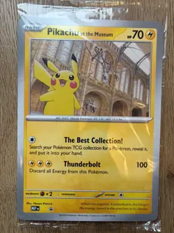15 x Pokemon Pikachu at the Natural History Museum Sealed Jumbo Promo SVP - Image 2