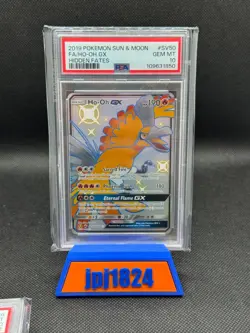 Pokemon Hidden Fates HO-OH GX #SV50 PSA 10 - Image 1