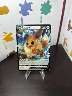 EEVEE V 2023 POKEMON SWSH CROWN ZENITH HOLO RARE 108/159 - Image 1
