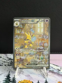Pokemon Alakazam ex 201/165 Scarlet & Violet 151 Special Illustration Rare Holo… - Image 1