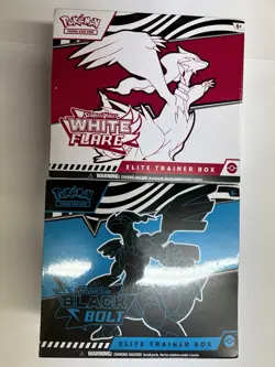 Pokemon TCG Scarlet & Violet 10.5 WHITE FLARE & BLACK BOLT - NEW (Sold As A Set) - Image 1