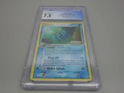 2006 Pokemon EX Legend Maker Omastar Reverse Foil 23/92 CGC 7.5 Near Mint - Image 3