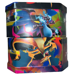 Pokemon TCG Mega Charizard X Y Tins Sealed Set of 2 Phantasmal Flames New - Image 2