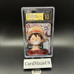 CGC 10 PRISTINE Monkey D. Luffy (Parallel) P-001 P 25th Edition - ONE PIECE Card - Image 1