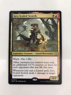 Gev Scaled Scorch MTG Magic the Gathering Card NM Near Mint BLB - Image 1