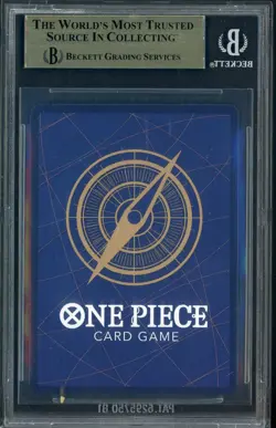 2025 One Piece Promos Chinese #OP08106 Nami Serial SR 3rd Anv Flash Evnt BGS 10 - Image 3